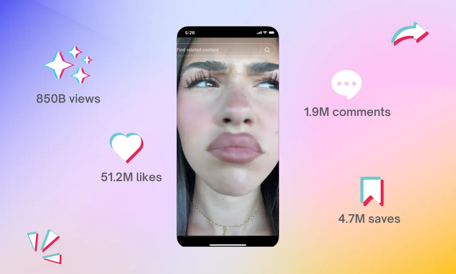Viral TikTok video stats